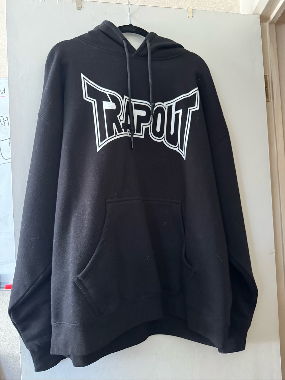 Kim Krueger Trapout Black Logo Hoodie